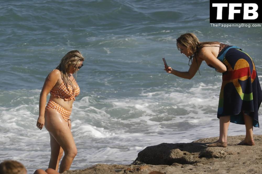 Emily Atack is Seen Having Fun by the Sea and Doing a Shoot on Holiday in Spain - #17