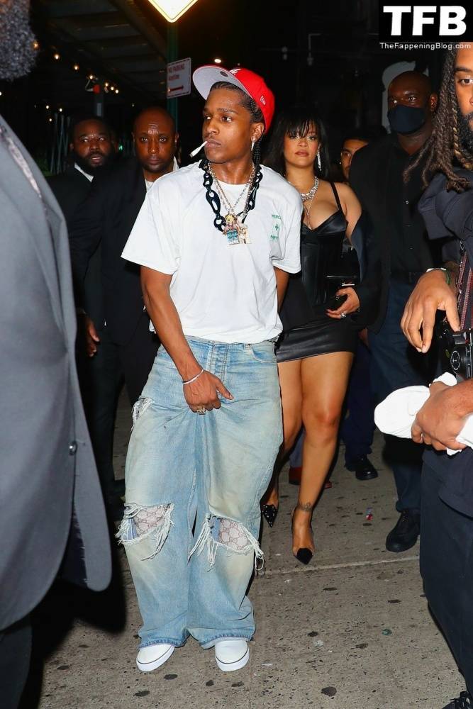 Rihanna & ASAP Rocky Have a Wild Night Out For the Launch in New York - #10