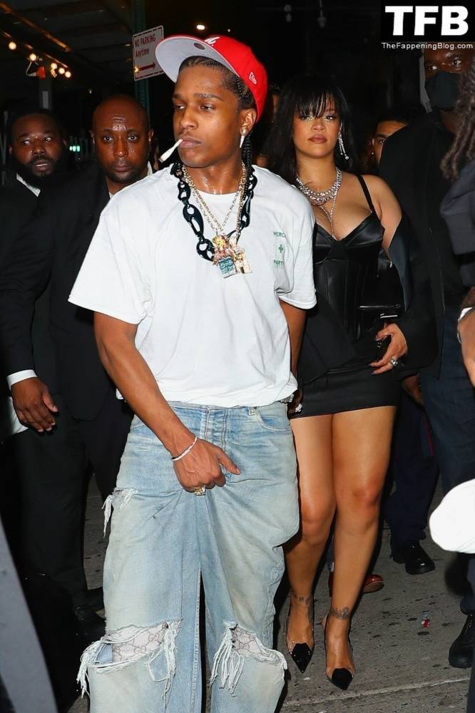 Rihanna & ASAP Rocky Have a Wild Night Out For the Launch in New York - #12
