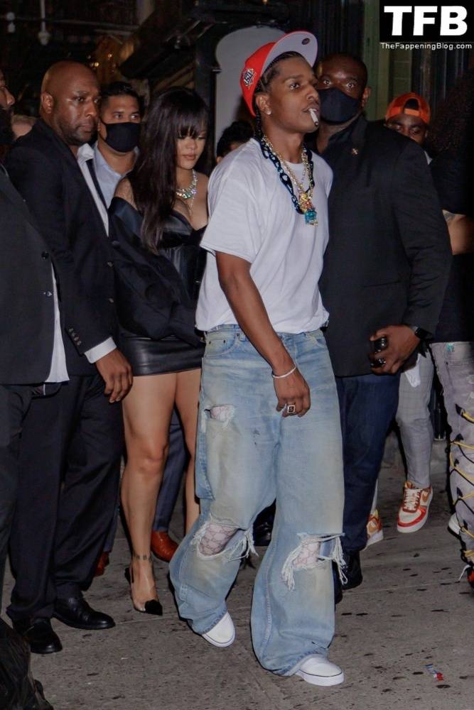 Rihanna & ASAP Rocky Have a Wild Night Out For the Launch in New York - #14