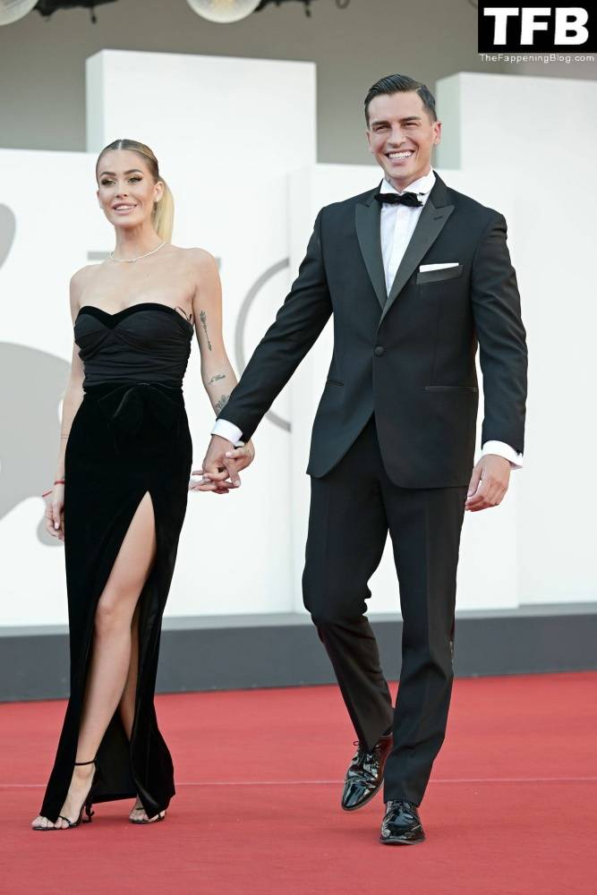 Alessandro Basciano Proposes to Sophie Codegoni During 1CThe Son 1D Red Carpet at the 79th Venice International Film Festival - #74