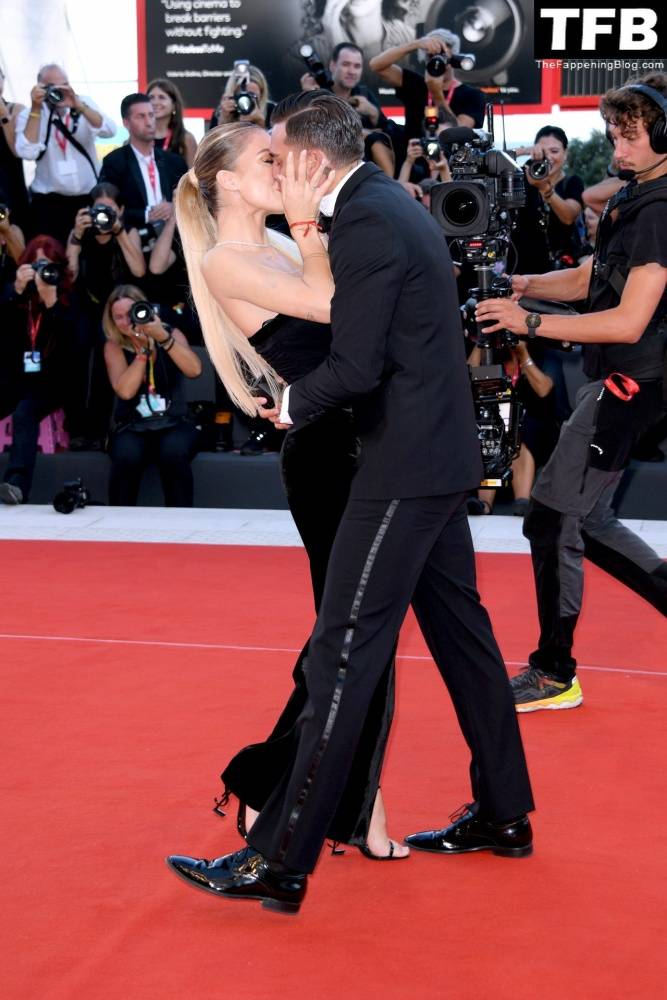Alessandro Basciano Proposes to Sophie Codegoni During 1CThe Son 1D Red Carpet at the 79th Venice International Film Festival - #85