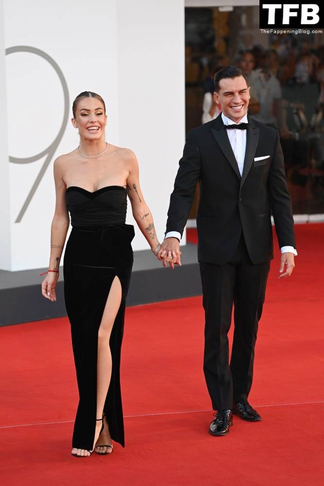 Alessandro Basciano Proposes to Sophie Codegoni During 1CThe Son 1D Red Carpet at the 79th Venice International Film Festival - #14