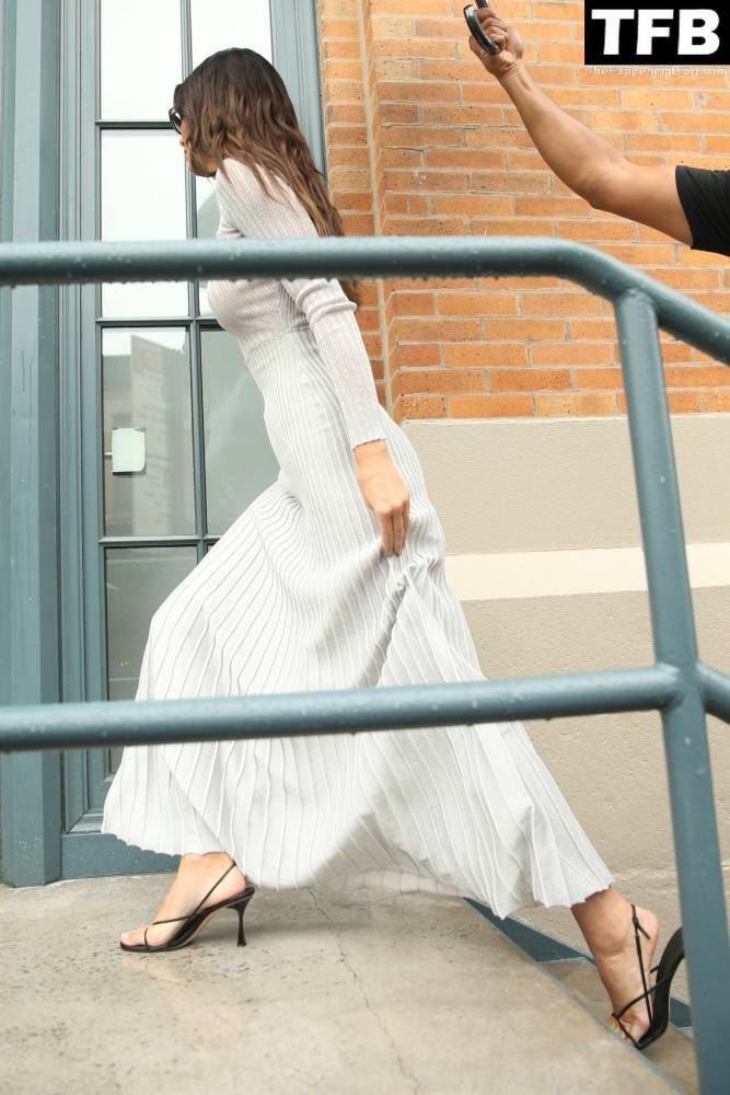 Braless Kendall Jenner Steps Out for The Khaite Fashion Show Before Heading to Revolve Gallery in NYC - #45