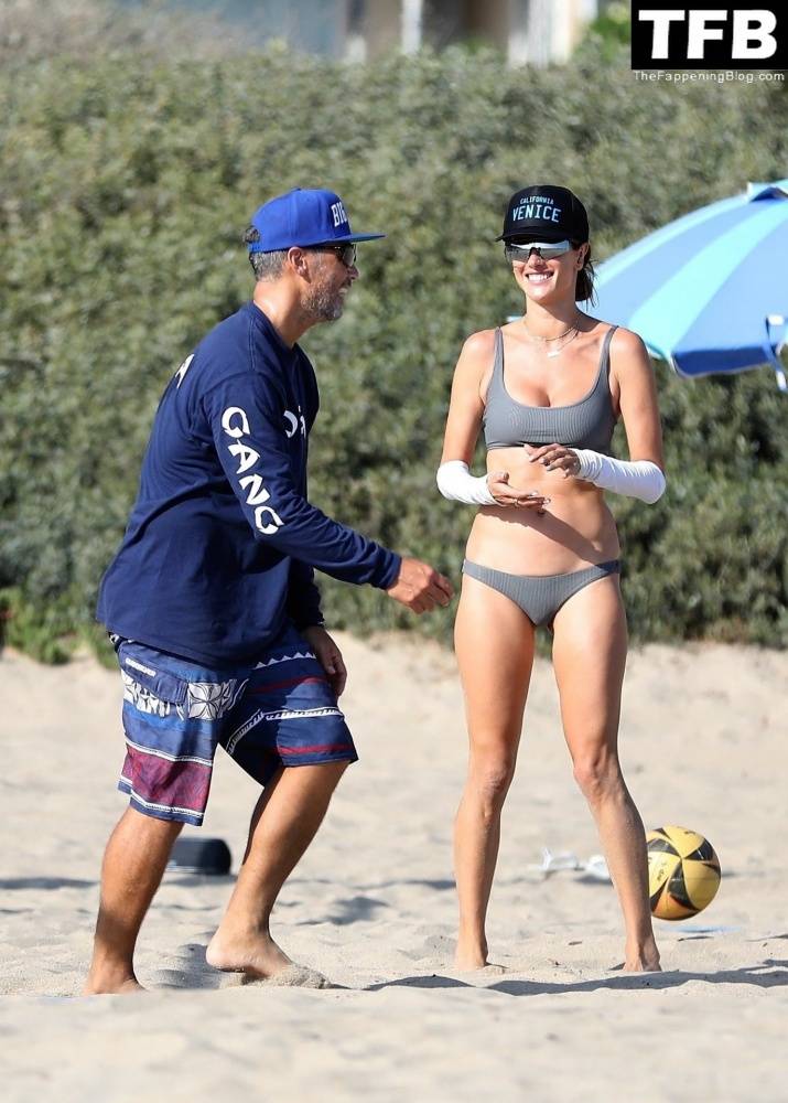 Alessandra Ambrosio Plays Beach Volleyball with Her Boyfriend and Fellow Model Friend - #22