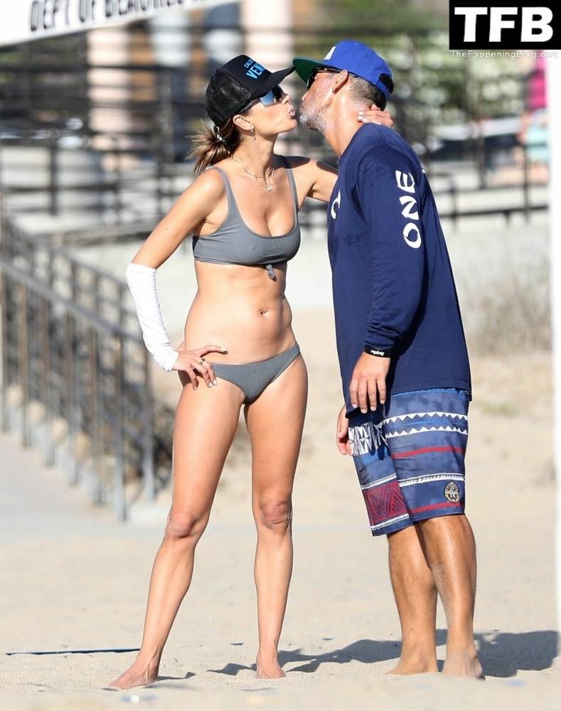Alessandra Ambrosio Plays Beach Volleyball with Her Boyfriend and Fellow Model Friend - #27