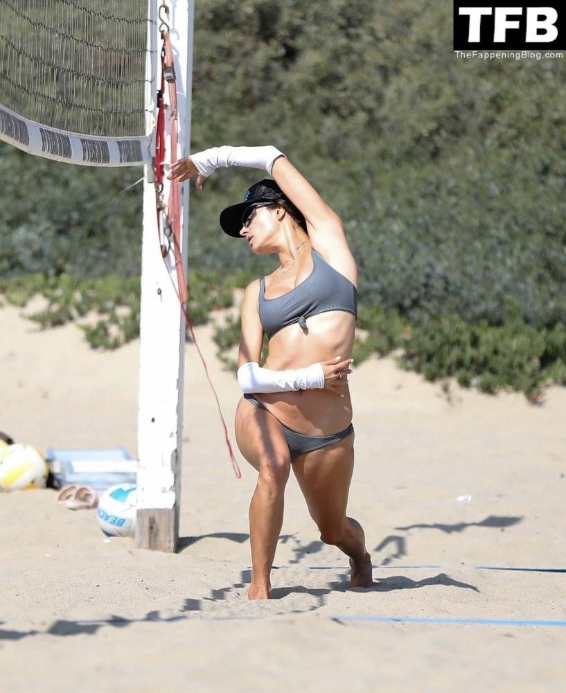 Alessandra Ambrosio Plays Beach Volleyball with Her Boyfriend and Fellow Model Friend - #26