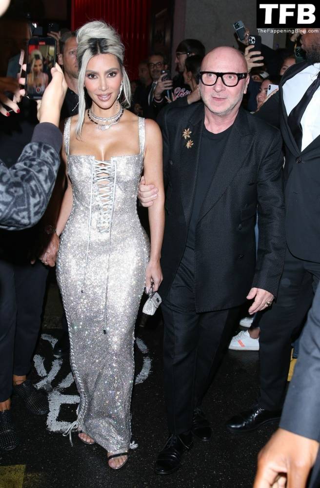 Kim Kardashian Dazzles in a Corset Dress at the Dolce Gabbana After Party - #6