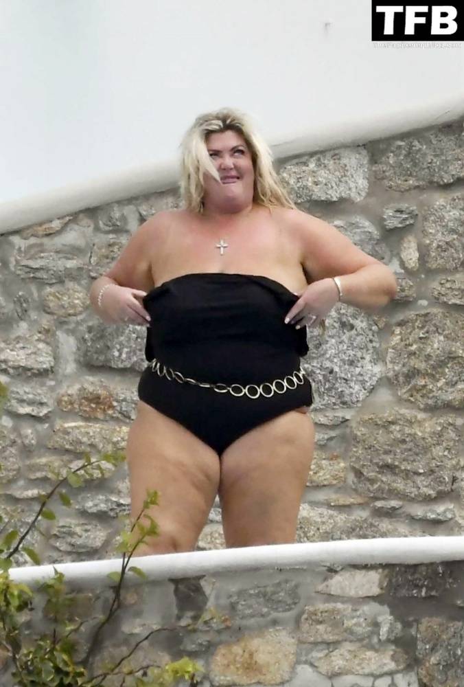 Gemma Collins Flashes Her Nude Boobs on the Greek Island of Mykonos - #30