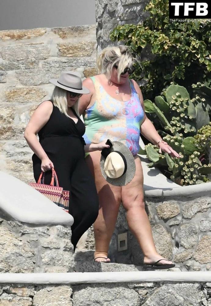 Gemma Collins Flashes Her Nude Boobs on the Greek Island of Mykonos - #69