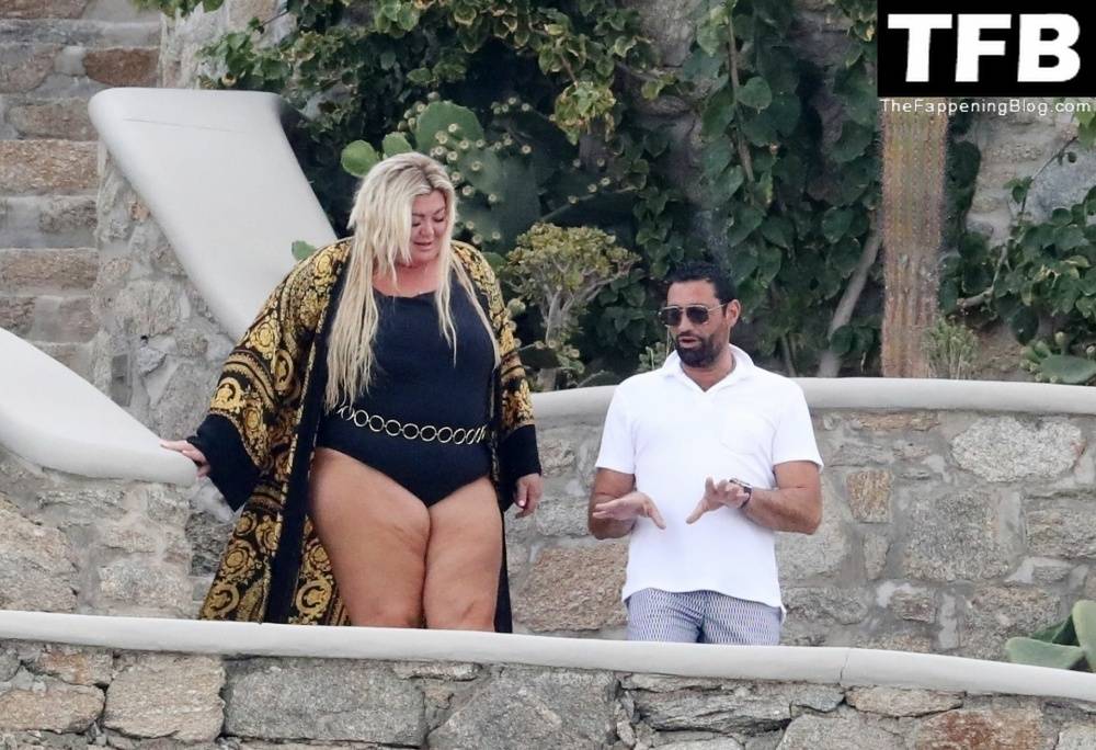 Gemma Collins Flashes Her Nude Boobs on the Greek Island of Mykonos - #95