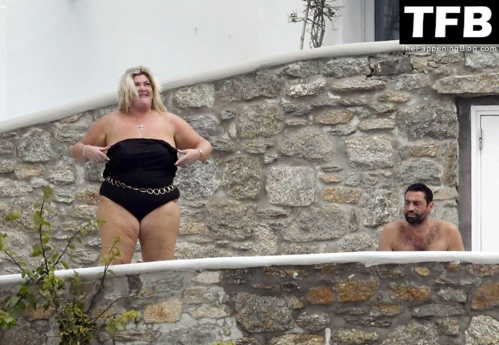 Gemma Collins Flashes Her Nude Boobs on the Greek Island of Mykonos - #42