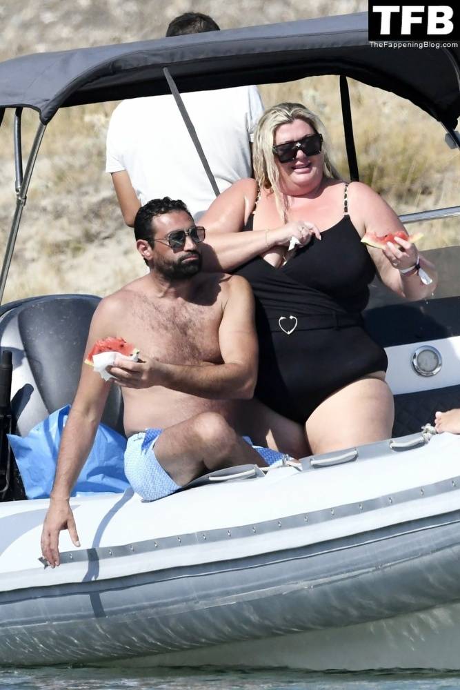 Gemma Collins Flashes Her Nude Boobs on the Greek Island of Mykonos - #47