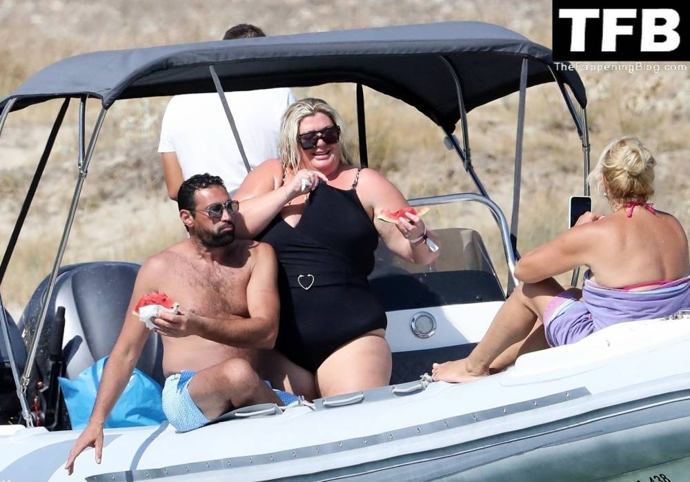 Gemma Collins Flashes Her Nude Boobs on the Greek Island of Mykonos - #86
