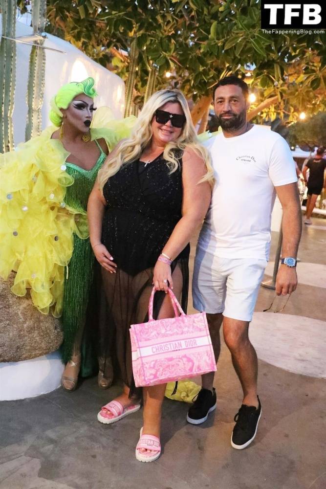 Gemma Collins Flashes Her Nude Boobs on the Greek Island of Mykonos - #84