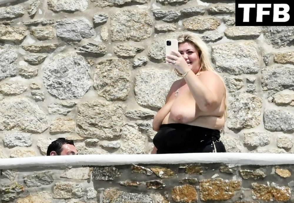 Gemma Collins Flashes Her Nude Boobs on the Greek Island of Mykonos - #53