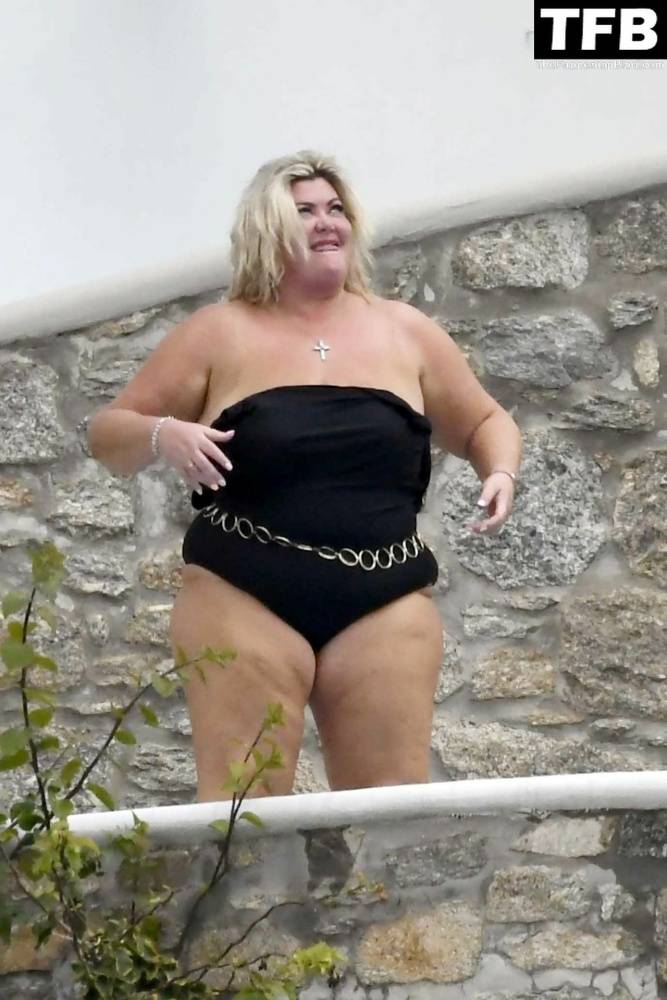 Gemma Collins Flashes Her Nude Boobs on the Greek Island of Mykonos - #27