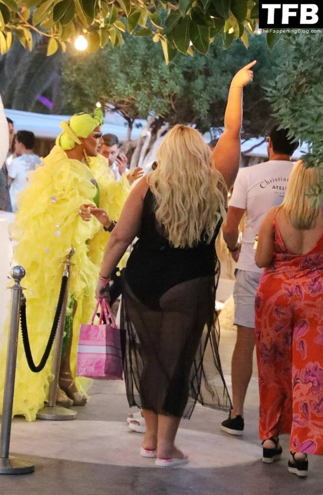 Gemma Collins Flashes Her Nude Boobs on the Greek Island of Mykonos - #99