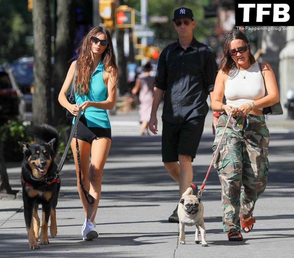 Leggy Emily Ratajkowski Takes Her Dog For a Stroll in New York City - #12