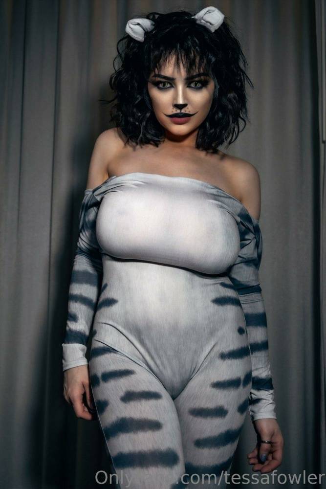 Tessa Fowler Nude Cat Suit Strip OnlyFans Set Leaked - #3