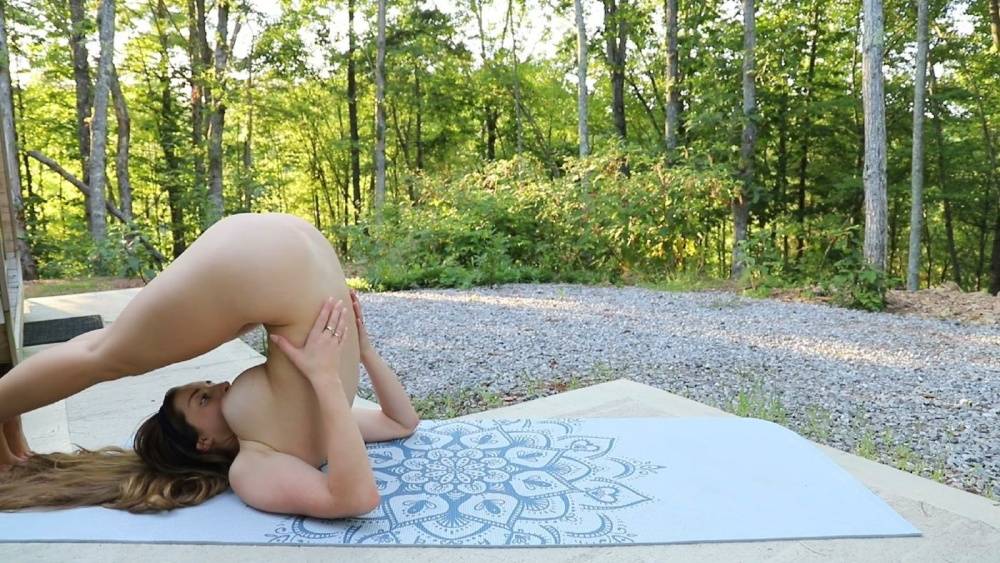 Abby Opel Outdoor Yoga Stretching Onlyfans Video Leaked - #11
