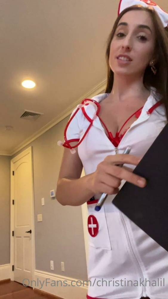 Christina Khalil Naughty Nurse PPV Onlyfans Video Leaked - #11
