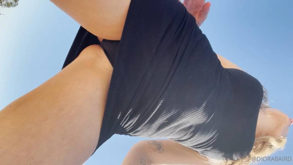 Diora Baird Nude Outdoor POV Upskirt Onlyfans Video Leaked - #1