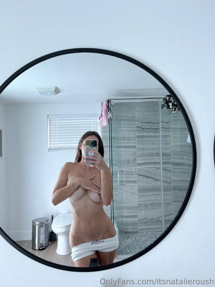 Natalie Roush Nipple Tease Bathroom Selfie Onlyfans Set Leaked - #2