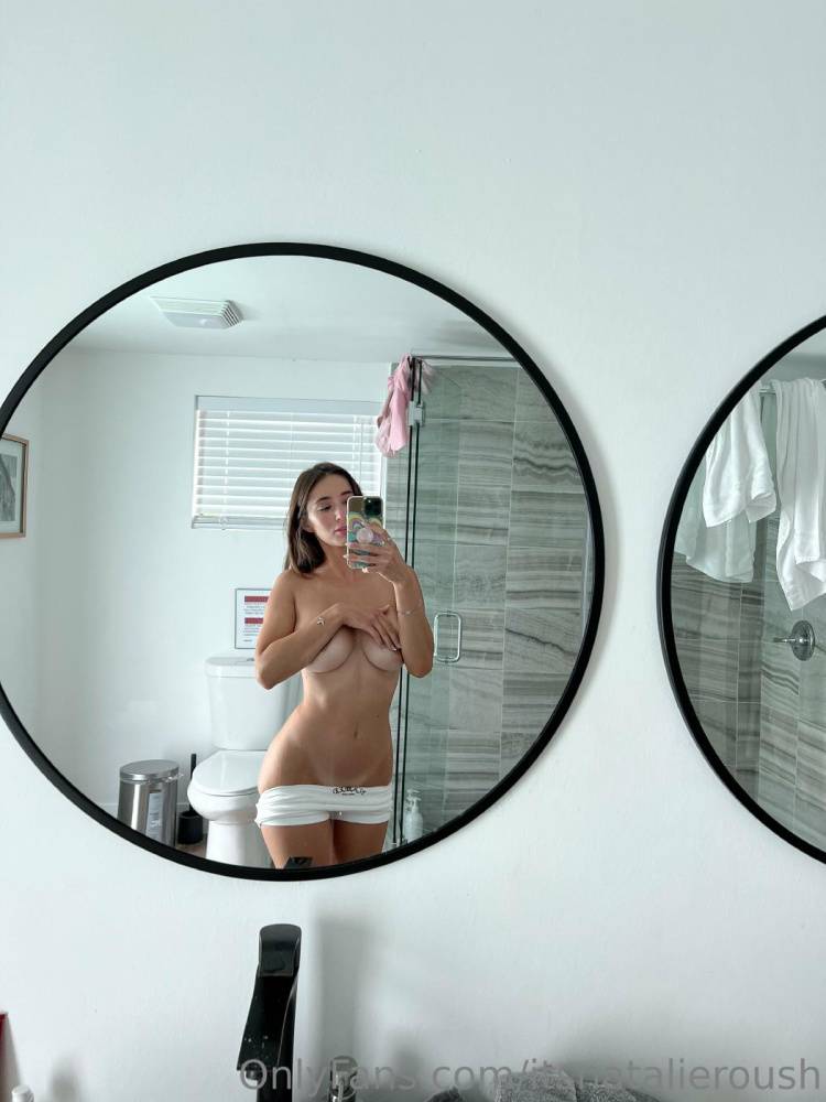 Natalie Roush Nipple Tease Bathroom Selfie Onlyfans Set Leaked - #3