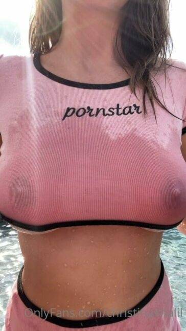 Christina Khalil Nude Wet T-shirt Strip Onlyfans photo Leaked - #main