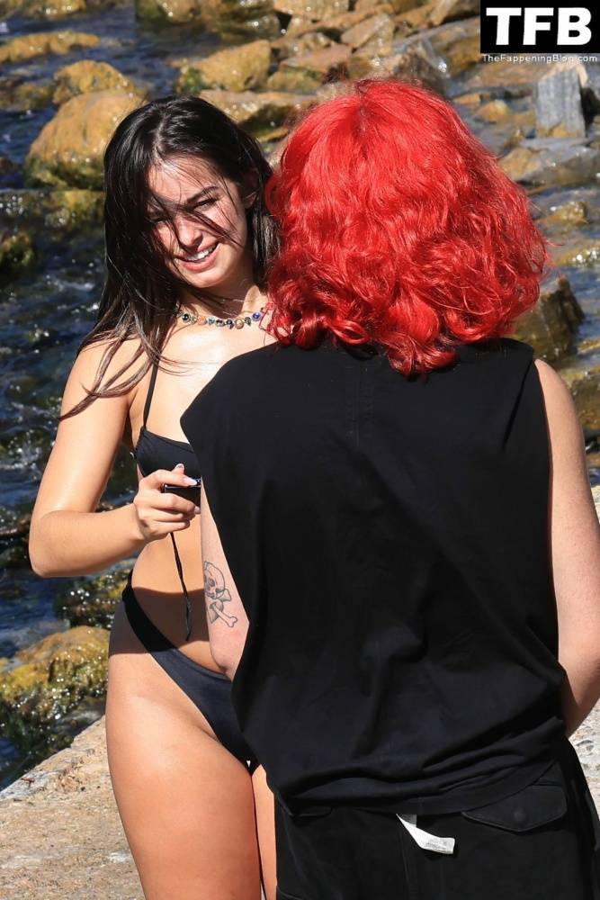 Addison Rae Displays Her Curves in a Black Bikini on Holiday with Omer Fedi on Lake Como - #main