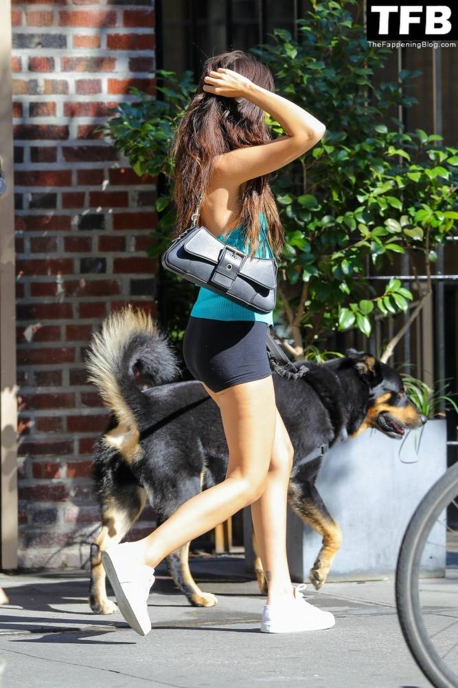 Leggy Emily Ratajkowski Takes Her Dog For a Stroll in New York City - #main