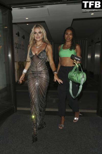 Tallia Storm Looks Hot in a See-Through Dress After the TOWIE Season Launch Party