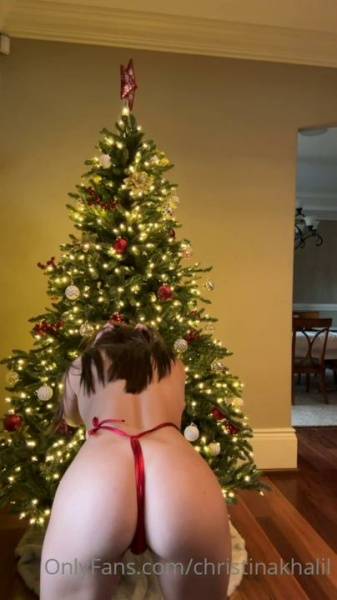 Christina Khalil Christmas Eve Slingkini Onlyfans Video Leaked on modelclub.info